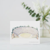 Illustratie van het Romeinse amfitheater Briefkaart (Staand voorkant)