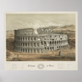 illustratie van het Romeinse Colosseum (1872) Poster (Voorkant)