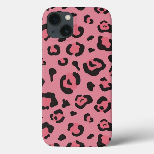 Illustratie van het roze leopard-dier Case-Mate iPhone case (Achterkant)