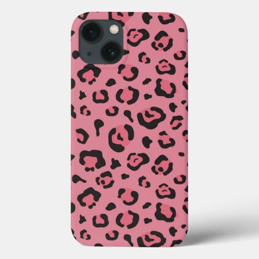 Illustratie van het roze leopard-dier Case-Mate iPhone case (Achterkant)