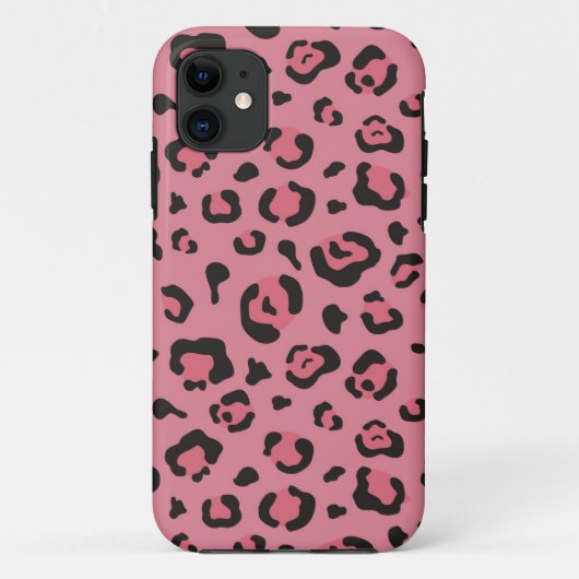 Illustratie van het roze leopard-dier Case-Mate iPhone case (Achterkant)