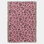 Illustratie van het roze leopard-dier deken (Voorkant Verticaal)