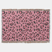 Illustratie van het roze leopard-dier deken (Voorkant)