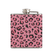 Illustratie van het roze leopard-dier heupfles (Achterkant)