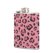 Illustratie van het roze leopard-dier heupfles (Links)