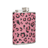 Illustratie van het roze leopard-dier heupfles (Rechts)