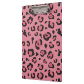 Illustratie van het roze leopard-dier klembord (Links)