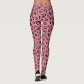 Illustratie van het roze leopard-dier leggings (Achterkant)