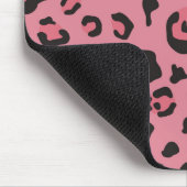 Illustratie van het roze leopard-dier muismat (Hoek)