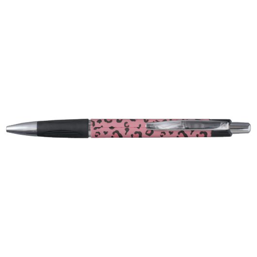 Illustratie van het roze leopard-dier pen (Achterkant)