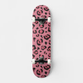Illustratie van het roze leopard-dier skateboard (Voorkant)