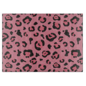 Illustratie van het roze leopard-dier snijplank (Voorkant)