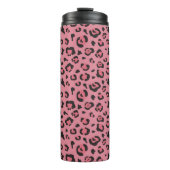 Illustratie van het roze leopard-dier thermosbeker (Voorkant)