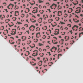 Illustratie van het roze leopard-dier tissuepapier (Detail)