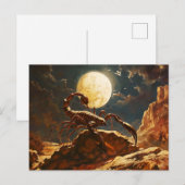 Illustratie van het Schorpioen sterrenbeeld Briefkaart (Voorkant / Achterkant)