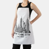 Illustratie van het silhouet van New York met het  Schort (Insitu)