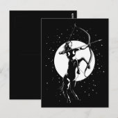 Illustratie van het sterrenbeeld Boogschutter Briefkaart (Voorkant / Achterkant)