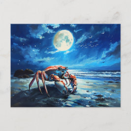 Illustratie van het sterrenbeeld Kanker Briefkaart