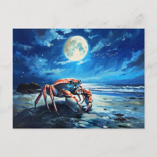 Illustratie van het sterrenbeeld Kanker Briefkaart (Voorkant)