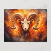 Illustratie van het sterrenbeeld Ram Briefkaart (Voorkant)