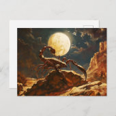 Illustratie van het sterrenbeeld Schorpioen Briefkaart (Voorkant / Achterkant)