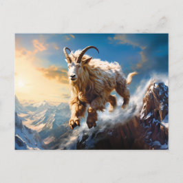 Illustratie van het sterrenbeeld Steenbok Briefkaart