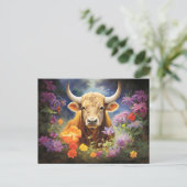 Illustratie van het sterrenbeeld Stier Briefkaart (Staand voorkant)