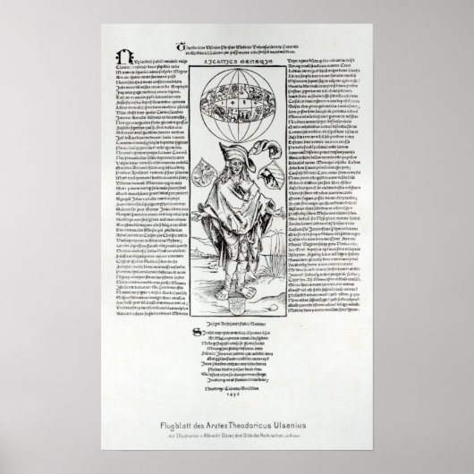 Illustratie van het Syphilis, 1496 Poster (Voorkant)