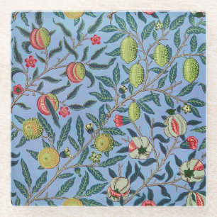 Illustratie van het Vintage Ornament van Pomegrana Glazen Onderzetter