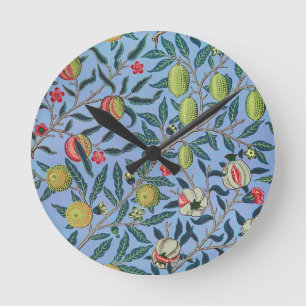 Illustratie van het Vintage Ornament van Pomegrana Ronde Klok