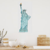 Illustratie van het Vrijheidsbeeld Poster (Keuken)