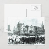 Illustratie van het weekblad "Harper" Briefkaart (Voorkant / Achterkant)