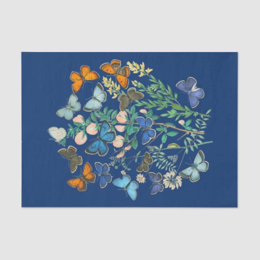  illustratie van het wild - vlindertuin tissuepapier (Voorkant)