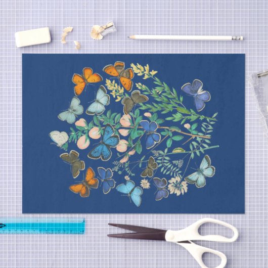  illustratie van het wild - vlindertuin tissuepapier (Craft)