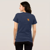  illustratie van het wild - vlindertuin Tri-Blend shirt (Achterkant volledig)