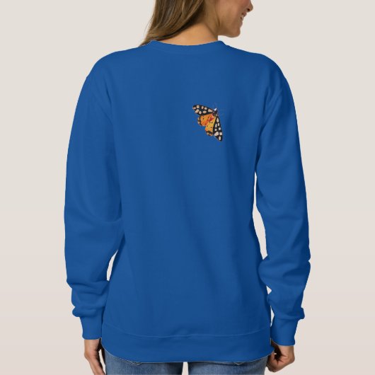  illustratie van het wild - vlindertuin trui (Achterkant)