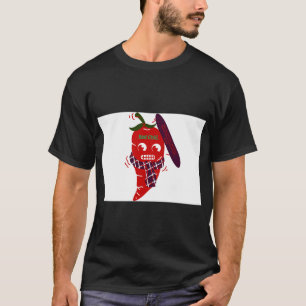 Illustratie van hete peper t-shirt