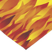 Illustratie van hete vuur en vlakken korte tafelloper (Hoek)