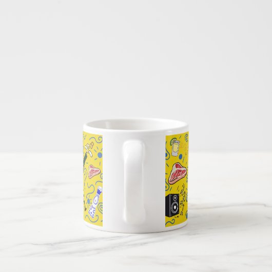 Illustratie van hobby’s espresso kop (Achterkant)