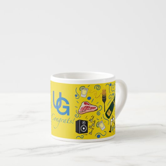 Illustratie van hobby’s espresso kop (Voorkant rechts)