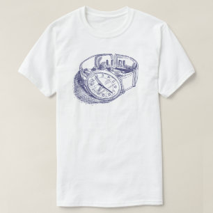 Illustratie van horloge t-shirt