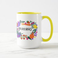 Illustratie van houtbewerkingsproducten en Veggies