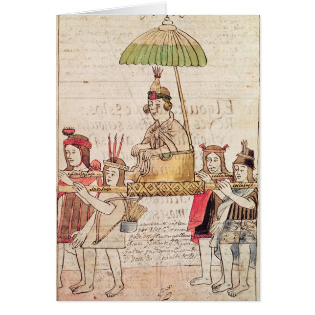 Illustratie van Huascar Inca (Voorkant)