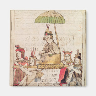 Illustratie van Huascar Inca Magneet