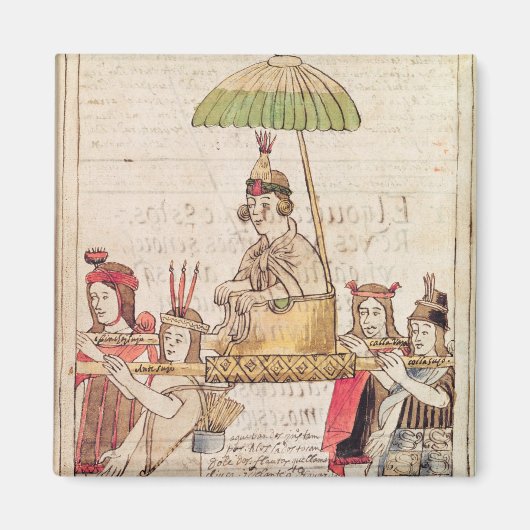 Illustratie van Huascar Inca Magneet (Voorkant)