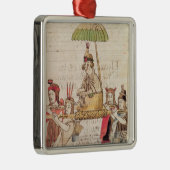 Illustratie van Huascar Inca Metalen Ornament (Rechts)
