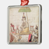 Illustratie van Huascar Inca Metalen Ornament (Links)
