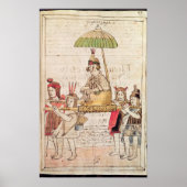 Illustratie van Huascar Inca Poster (Voorkant)