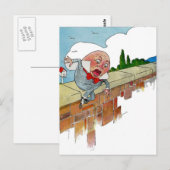 Illustratie van  "Humpty Dumpty Nursery Rhyme" Briefkaart (Voorkant / Achterkant)