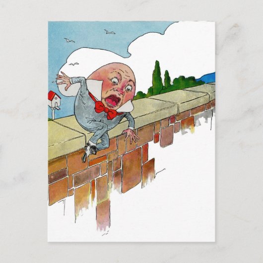 Illustratie van  "Humpty Dumpty Nursery Rhyme" Briefkaart (Voorkant)